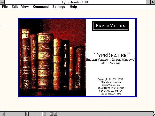 TypeReader 1.01a - About